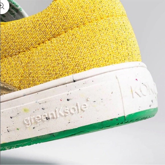 NWOT Womens Kokolu Comfort Knit Yellow Sneaker Size 10 - Picture 10 of 11